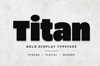 Titan Font: a Bold Typography Design Resource