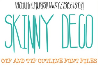 The Skinny Deco Font for Modern Graphic Design